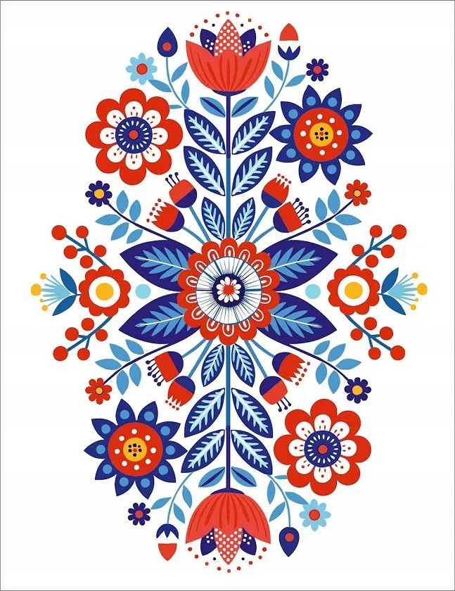 Pamut konyhai törlőkendő 50x64 Népi népi 17