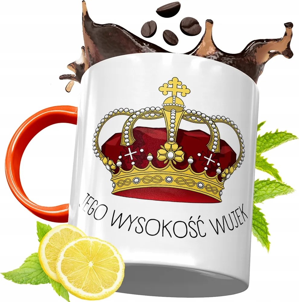 Narancssárga Bögre Nagybácsinak Tökéletes Ajándék fényképes nyomtatással