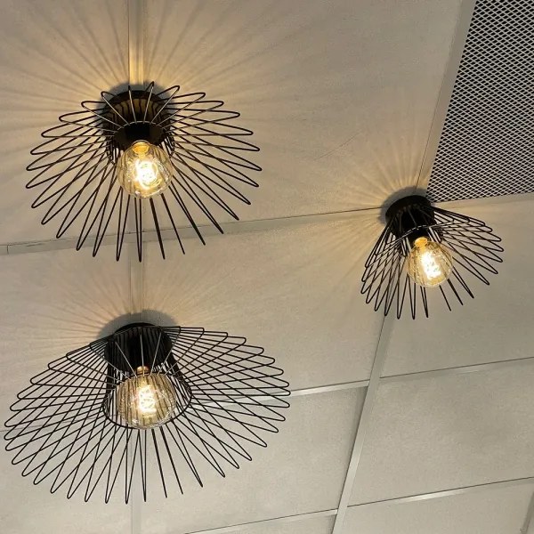 ONLI - Mennyezeti lámpa DUCCIO 1xE27/22W/230V átm. 60 cm fekete