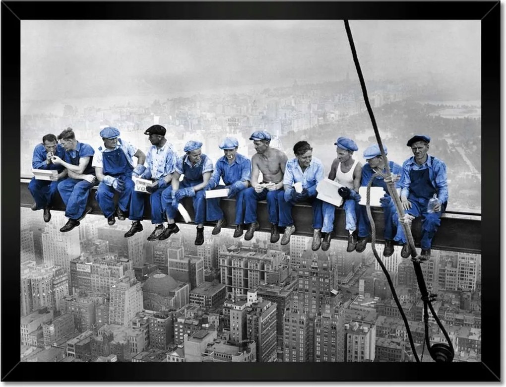 Poszterek keretben 40x30 Munkások a magasban