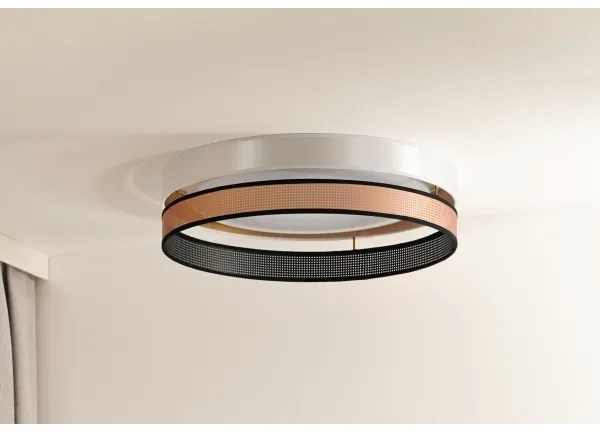 Duolla- LED Mennyezeti lámpa ROLLER DUO SHINY LED/24W/230V átm. 45 cm fehér/réz