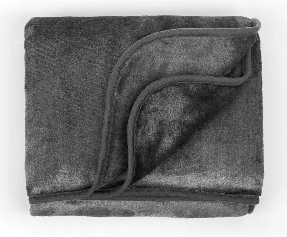 Laguna takaró, antracit szín, 150 x 200 cm. Súlya ca. 350 g/m2. 100 %