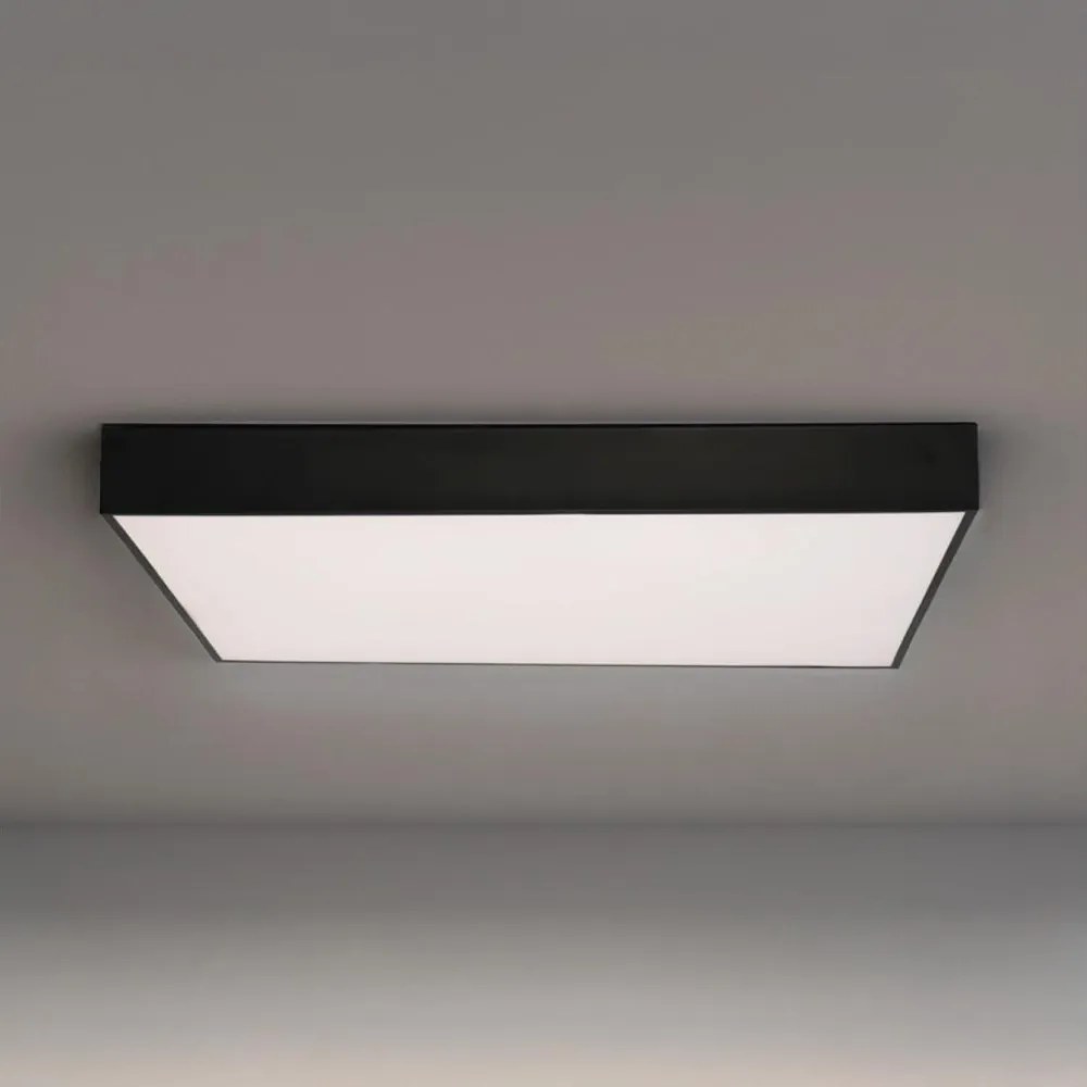 LED mennyezeti lámpa LED/215W/230V 3000/4000/6500K 80x80 cm fekete