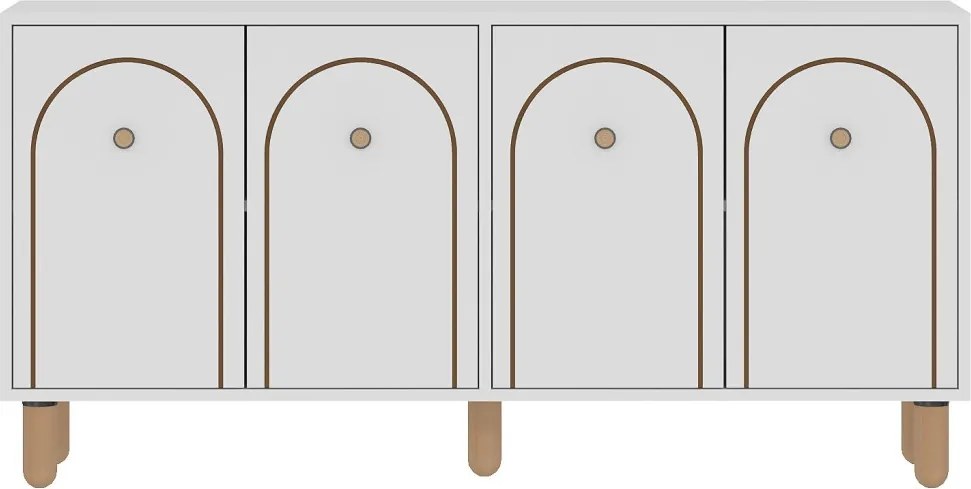 Komód, fehér, 150 cm – TR327ODS1341