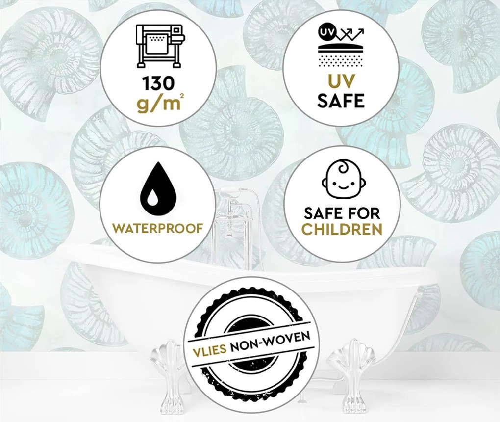 Gario Fotótapéta Kék kagyló - Andrea Haase Anyag: Vlies, Méret: 450 x 315 cm