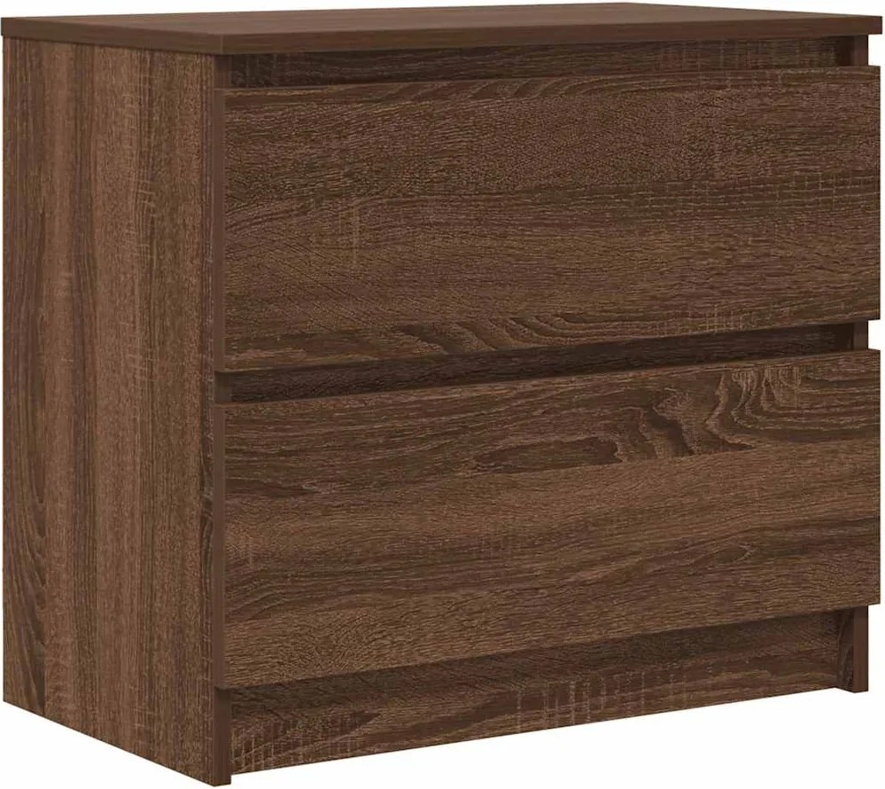 vidaXL barna tölgy színű szerelt fa TV-szekrény 60x35x54 cm