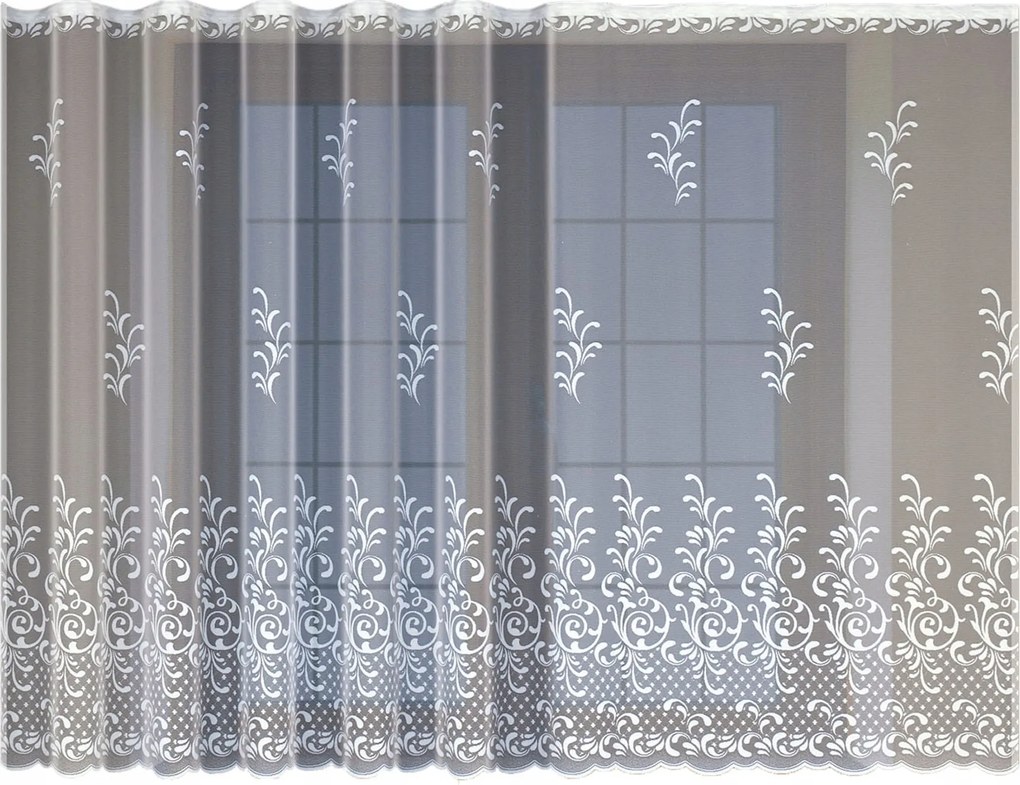 Mg Függöny 33328H Fehér 300x120 készre szerelt M szalaggal