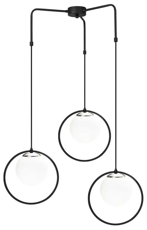 Nazarios fekete fém függőlámpa - Opviq lights