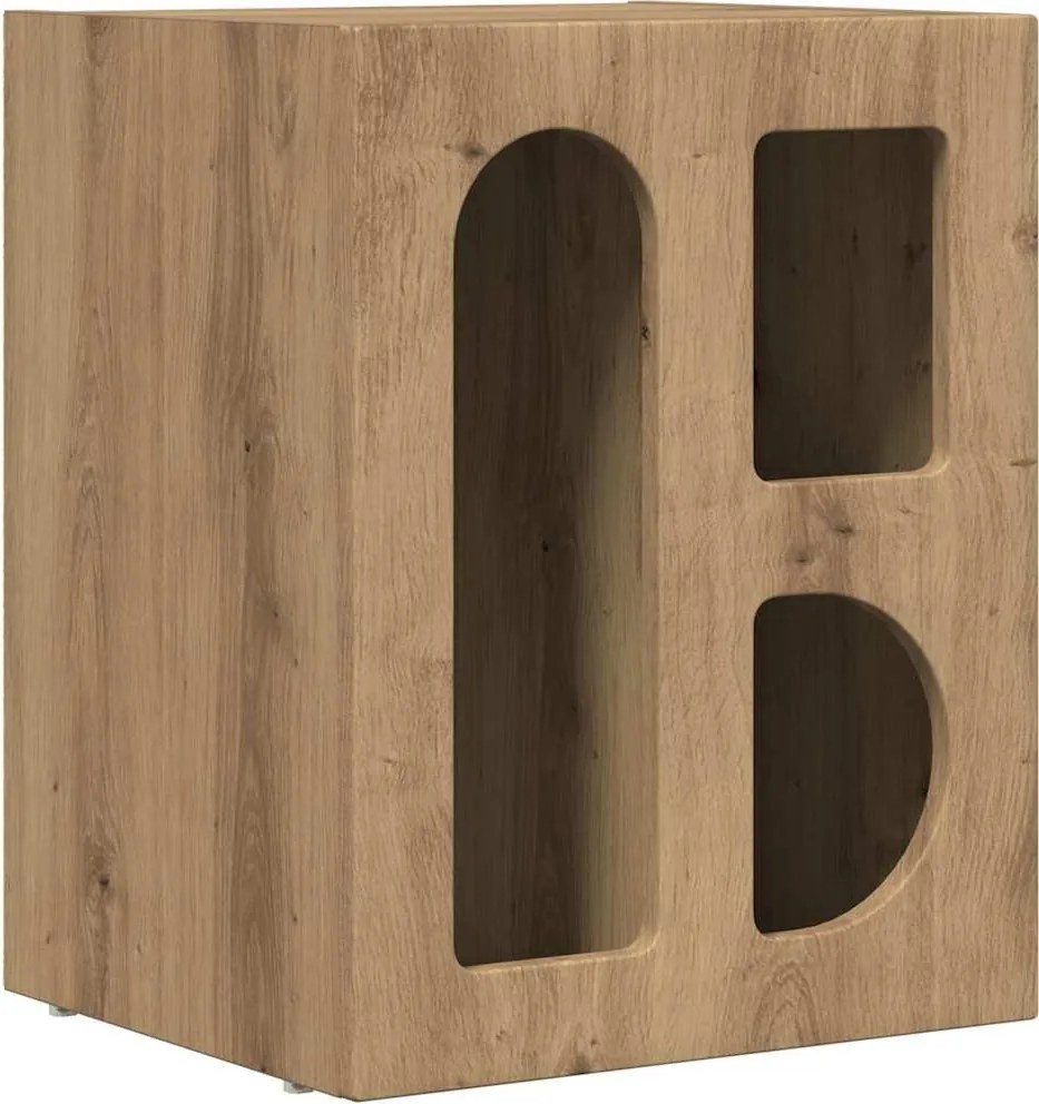 vidaXL Éjjeli asztal Artisan tölgy 40 x 35 x 50 cm Faanyag