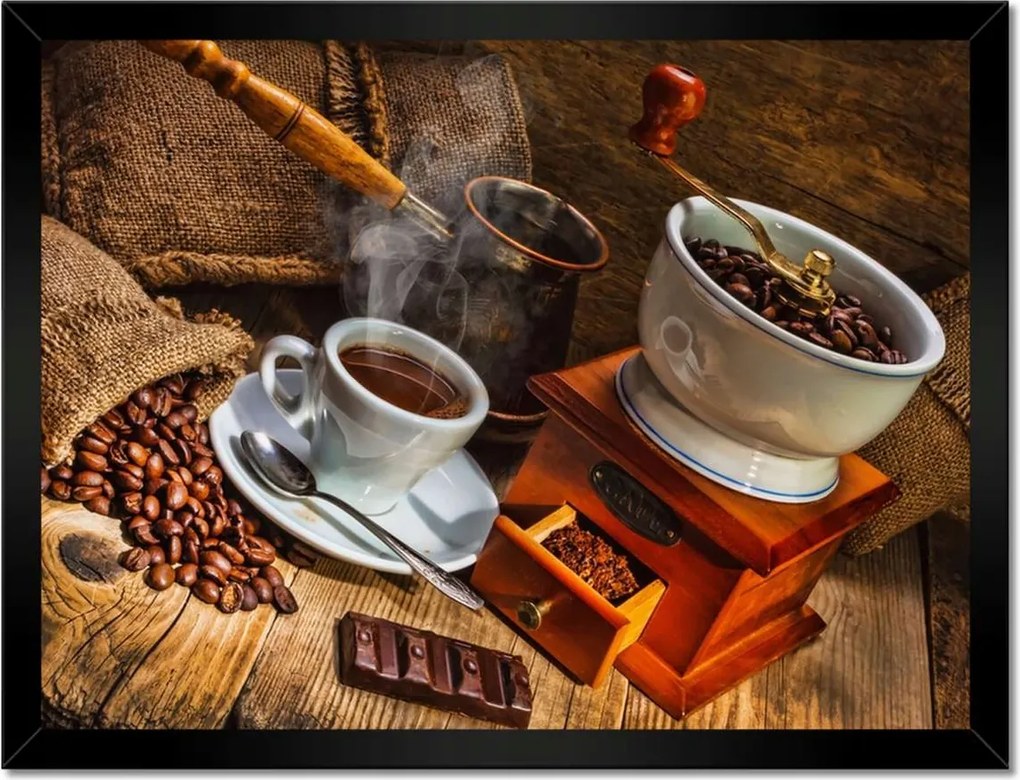 Poszterek keretben 40x30 Ízletes kávé Csokoládé
