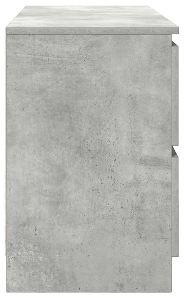 betonszürke szerelt fa TV-szekrény 100x35x54 cm