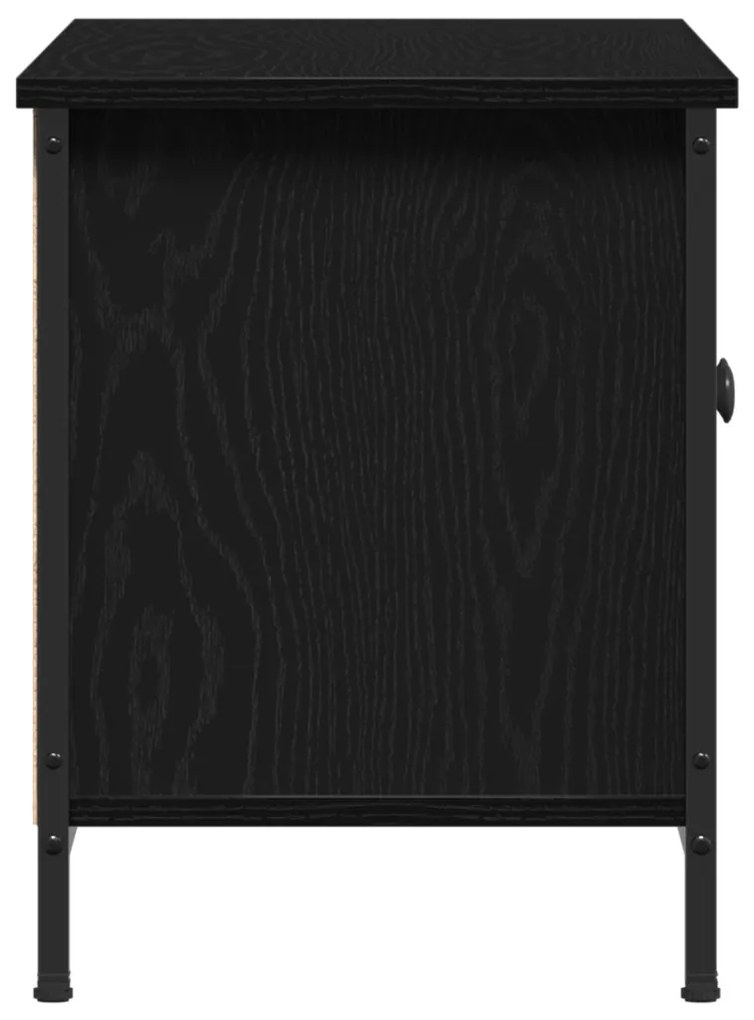 vidaXL TV szekrény Fekete tölgy 100 x 35 x 45 cm Faanyag