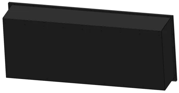 InFire - Beépített BIO kandalló 120x50 cm 3kW fekete