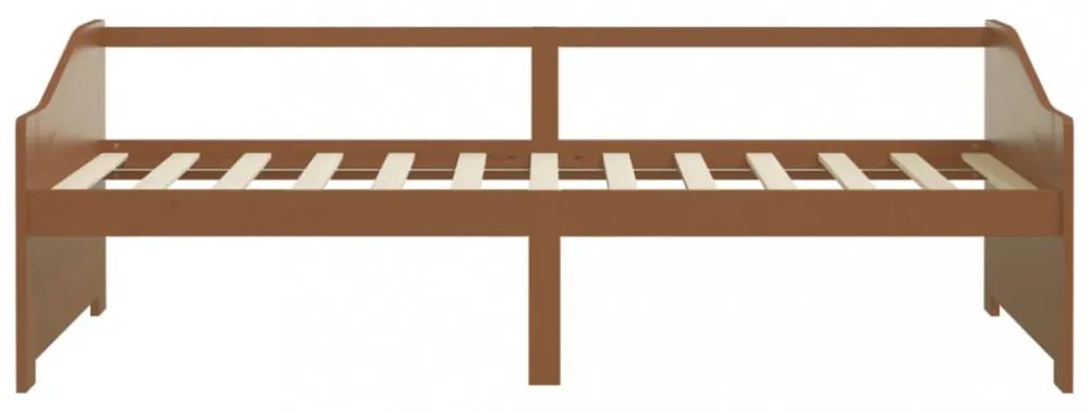mézbarna 3 személyes tömör fenyőfa kanapéágy 90 x 200 cm