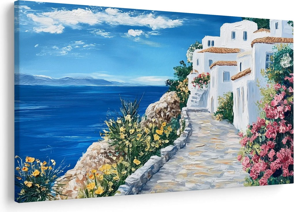 Kép - Sikátor a tenger mellett (90x60 cm)