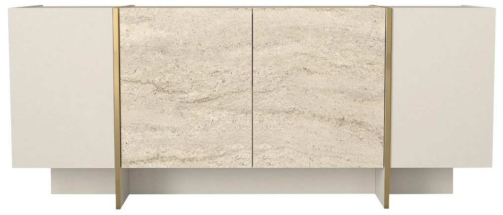 Konzolasztal Veyron - Travertine, Sandstone