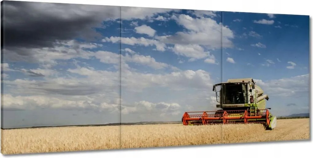 Képek 210x100 Kombájn az aratás során