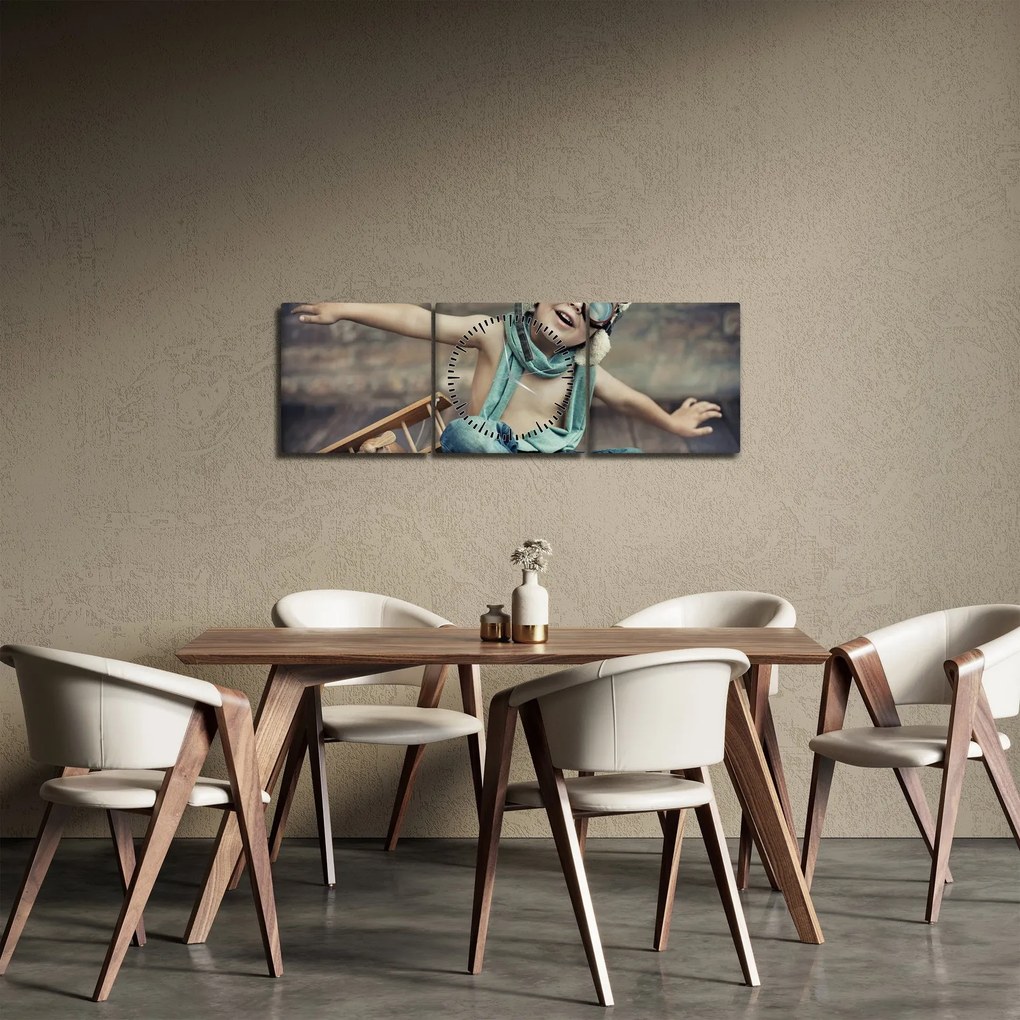Kép - Fiatal pilóta (órával) (90x30 cm)