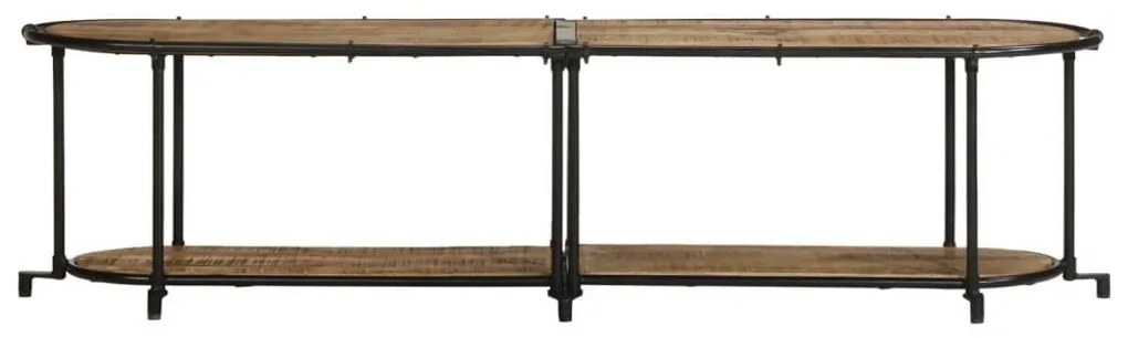 tömör nyers mangófa TV-szekrény 160 x 42 x 40 cm