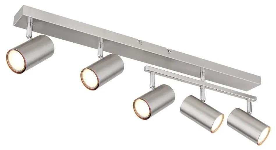 Globo 57911-5 - spotlámpa ROBBY 5xGU10/35W/230V matt króm