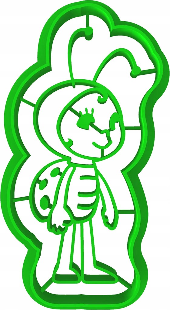 Mézeskalács lyukasztó Mese Méhecske Maja Katicabogár Klára