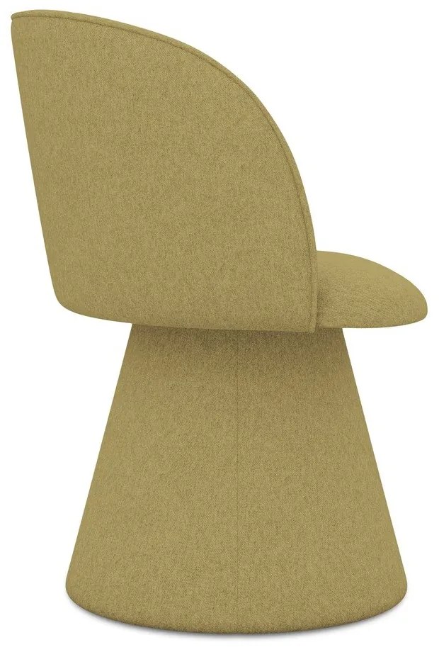 Mustársárga kárpitozott étkezőfotel Maia – Makamii