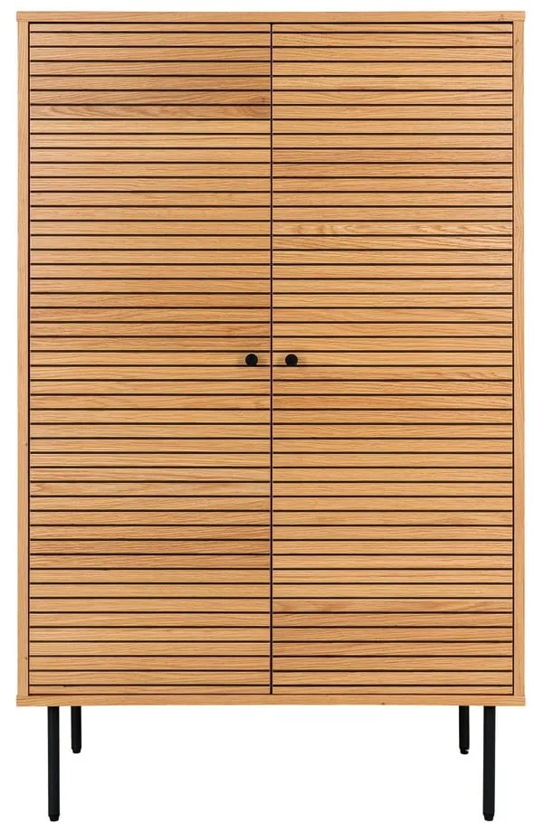 Natúr színű szekrény tölgyfa dekorral 80x130 cm Kyoto – House Nordic