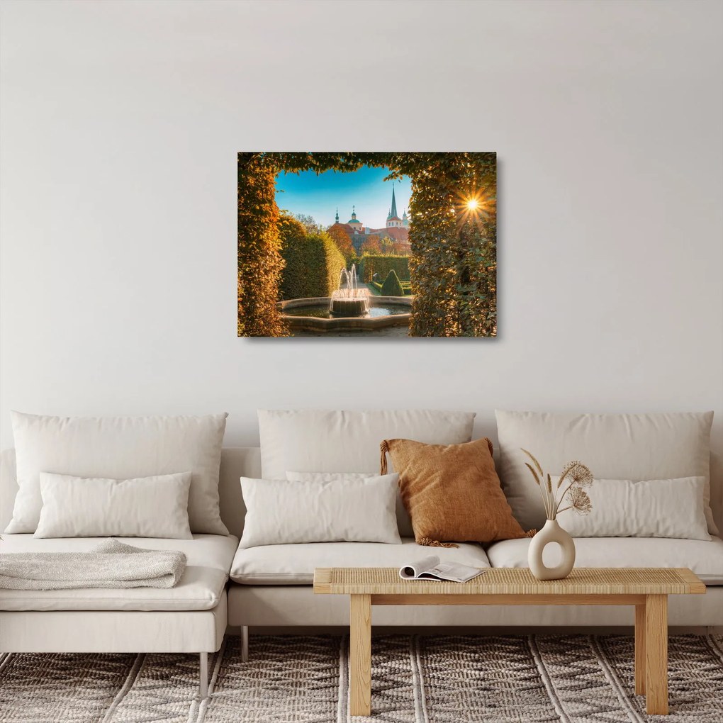 Üveg kép - Wallenstein palota (70x50 cm)