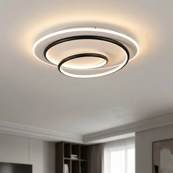 BRILAGI - Dimmelhető LED mennyezeti lámpatest FLARE LED/70W/230V átm. 50 cm fehér/fekete + távirányító
