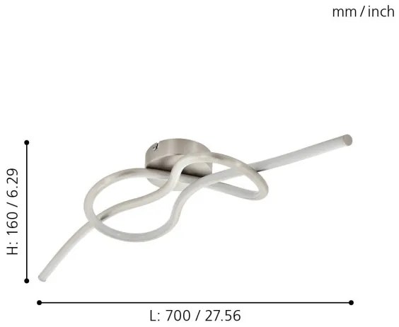 Eglo 97937 - LED Csillár NOVAFELTRIA LED/13W/230V