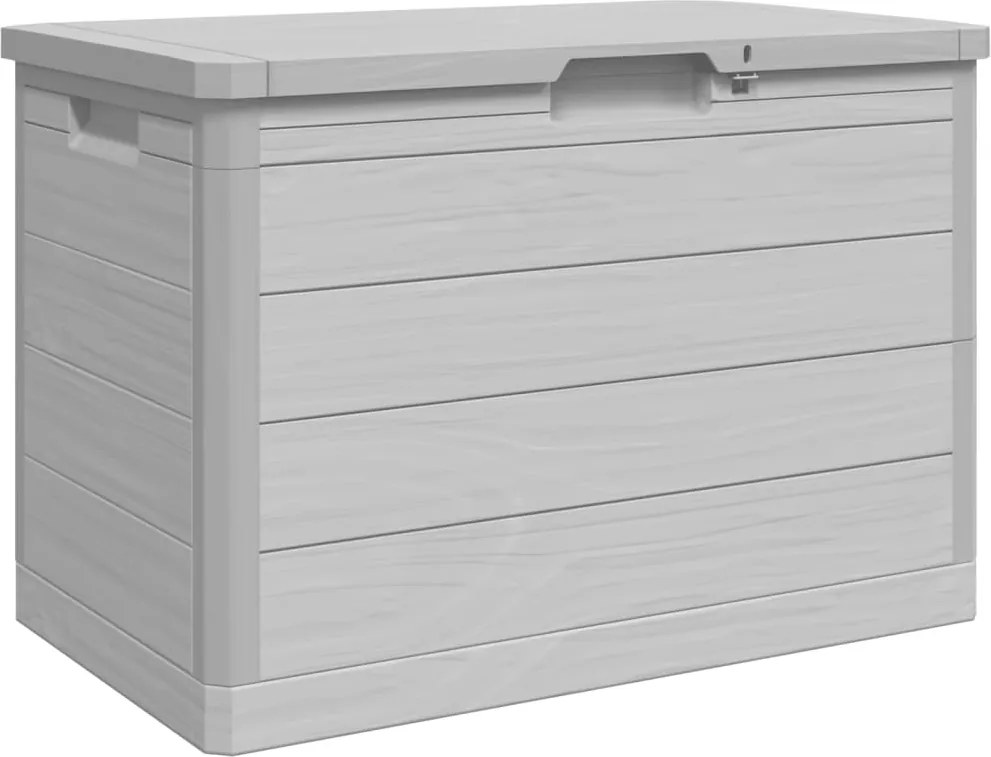 vidaXL szürke polipropilén kültéri párnatartó láda 77,5 x 44,5 x 53 cm