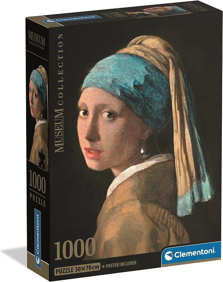 Művészet Girl with a Pearl Earring 1000 db-os Compact puzzle Clementoni