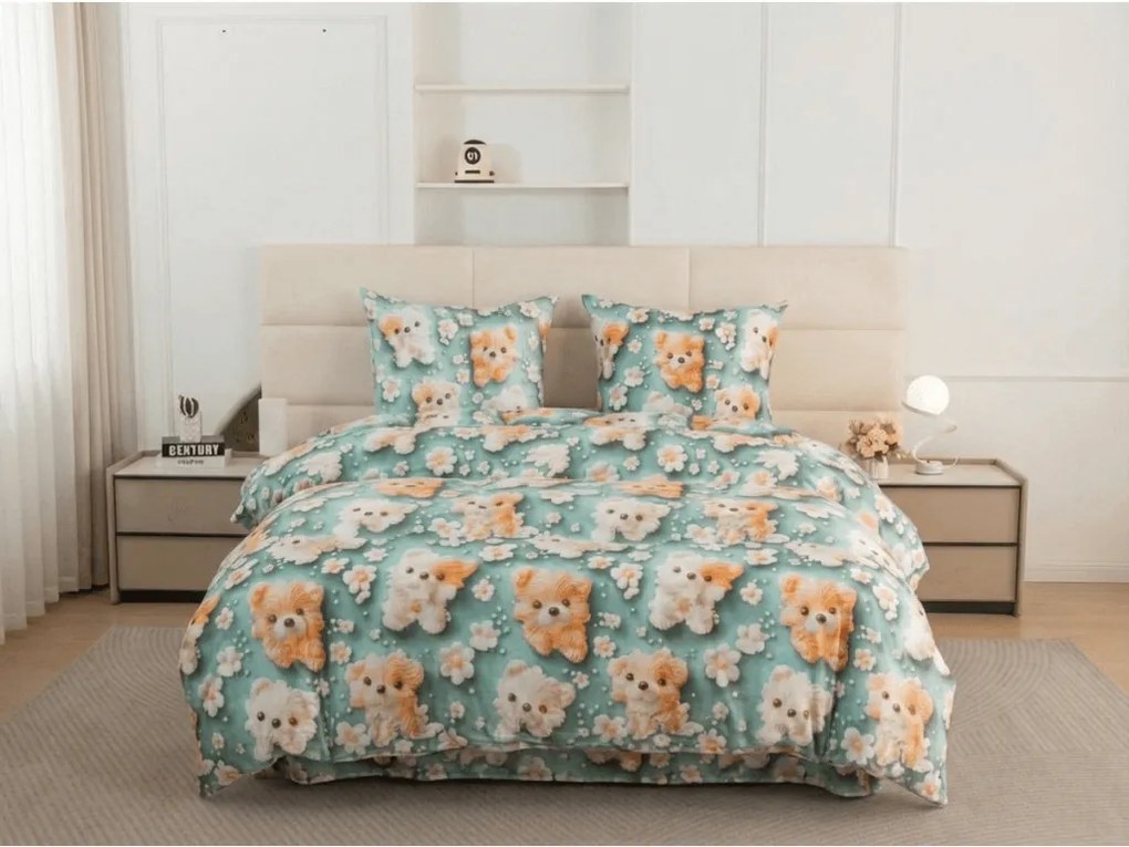 Gyermek mikroszálas ágyneműhuzat PUPPIFLORA színes Ágyneműhuzat mérete: 70 x 80 cm | 140 x 200 cm