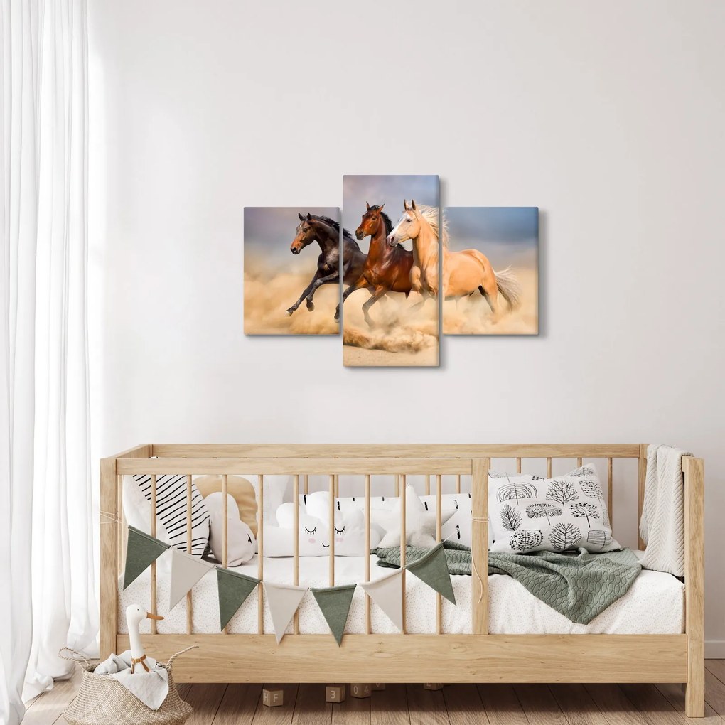 Kép - Vad lovak (90x60 cm)
