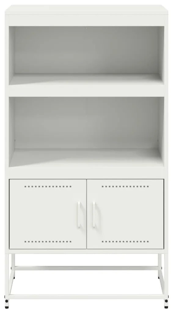 fehér acél magasszekrény 68,5 x 38,5 x 123,5 cm