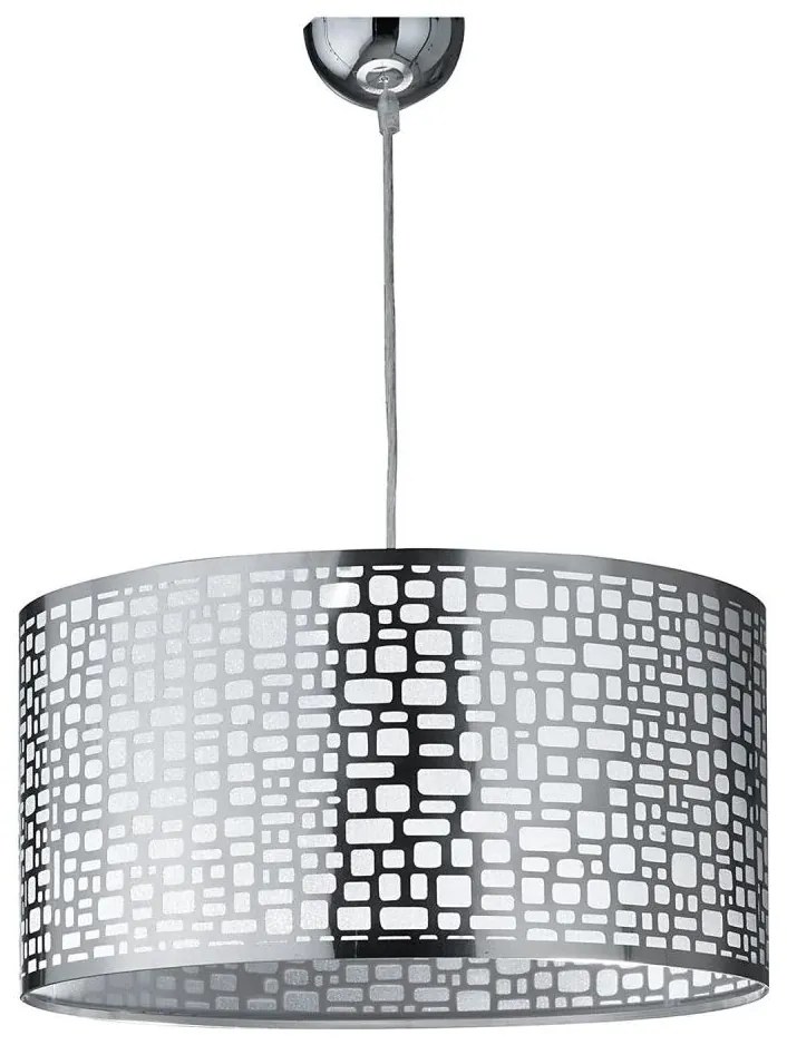 ONLI - Csillár zsinóron BRUCE 1xE27/15W/230V átm. 45 cm matt króm