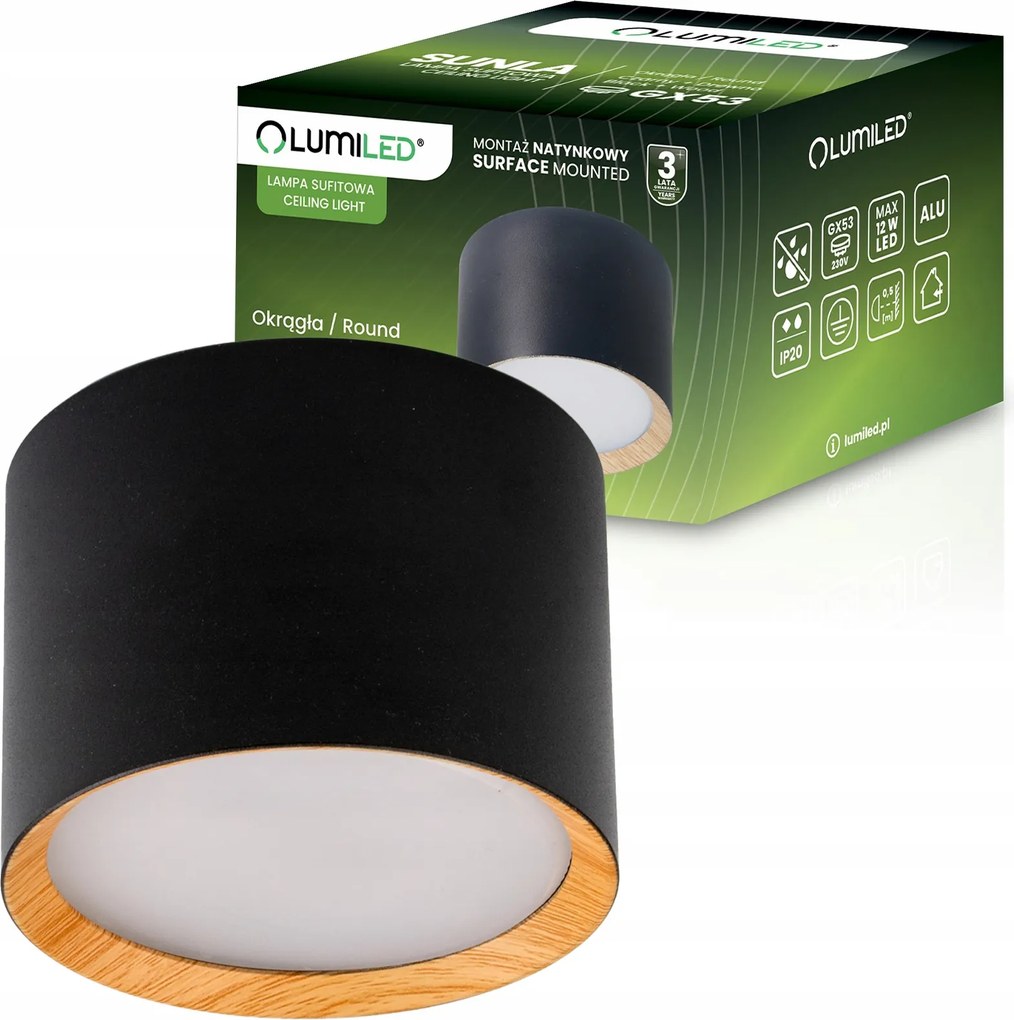 Halogén Lámpatest Falra szerelhető Spot Tuba Mennyezeti Lámpa Gx53 Led Henger Fali lámpa