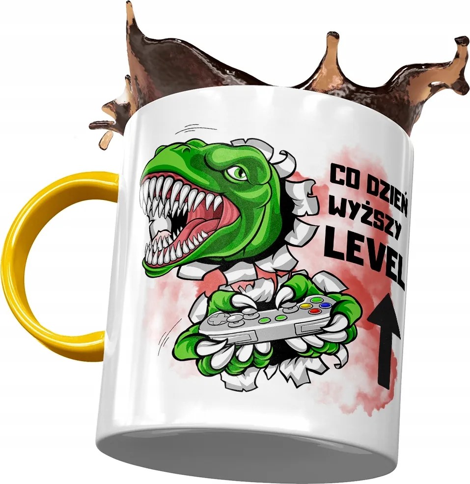 Bögre Sárga Vicces Minden Nap Felső szint Nyomtatott Fotóval