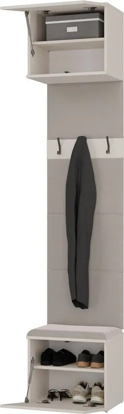 HAGA 1W előszobafal, 50x238x35 cm, kasmír