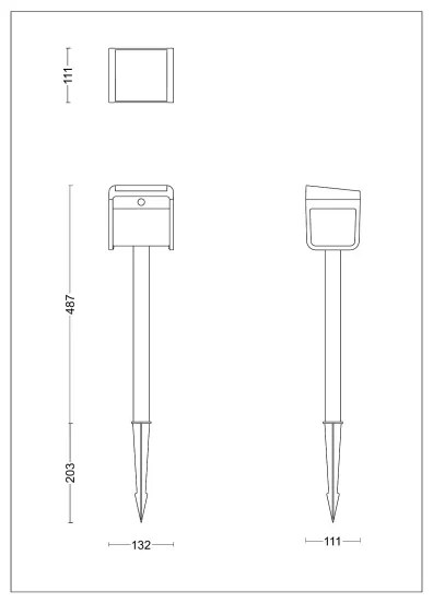 Philips - LED Napelemes lámpa érzékelővel EZRA LED/1,8W/3,7V 3000K IP44