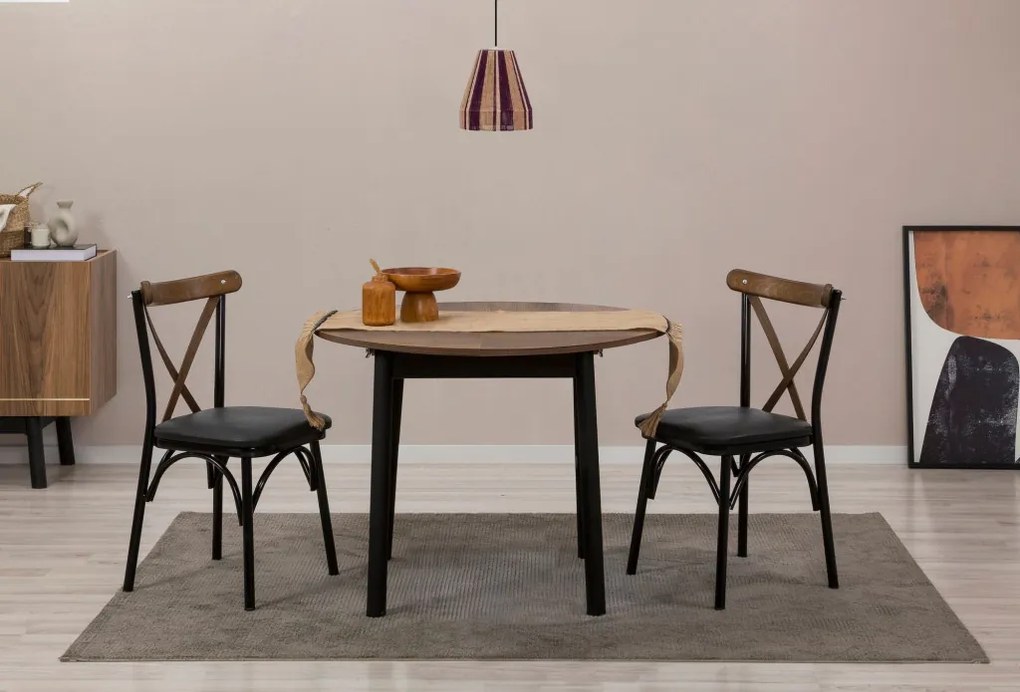 Oliver - Walnut, Black