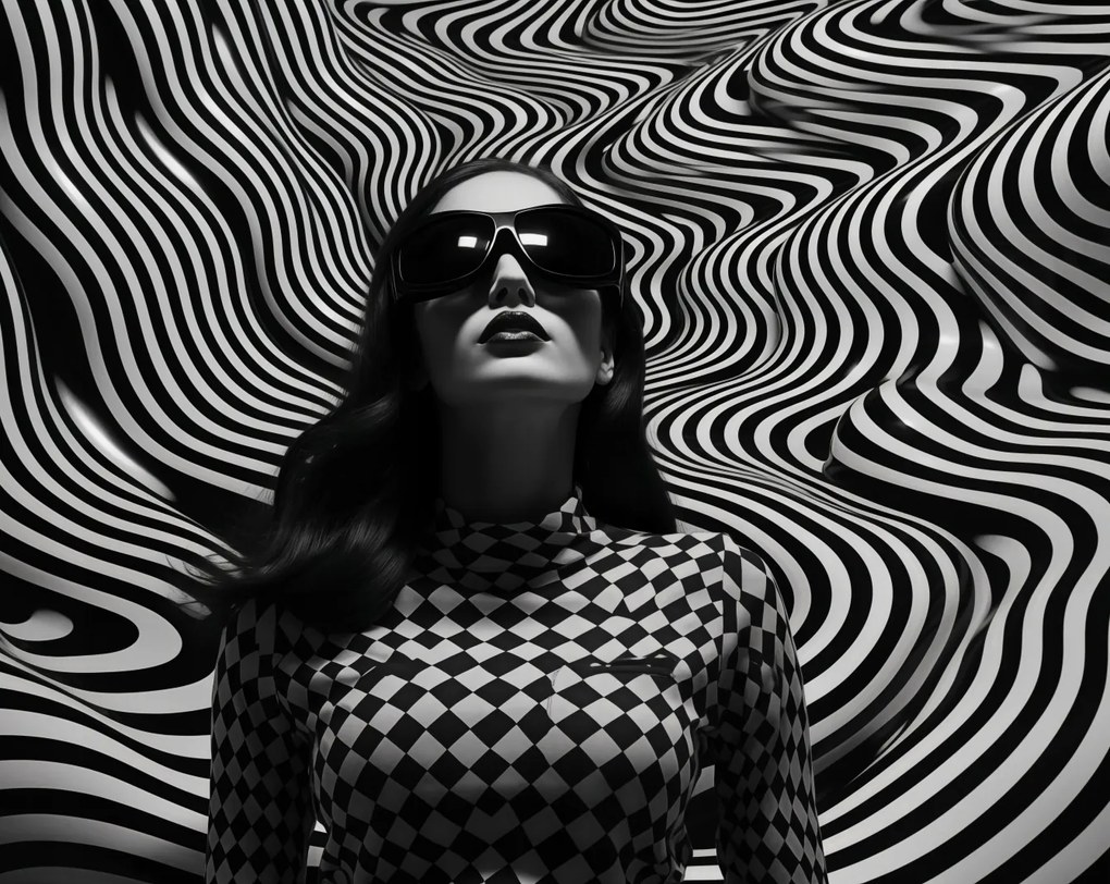 Poszter 76x60,5cm Kontraszt fekete szemüveggel