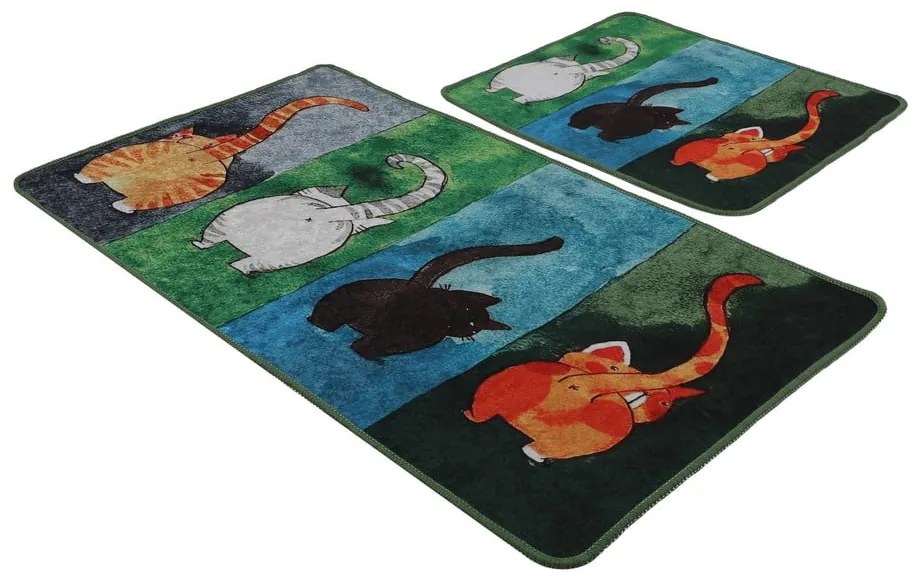 Fürdőszobai kilépő szett 2 db-os 60x100 cm Gatto Carino – Foutastic