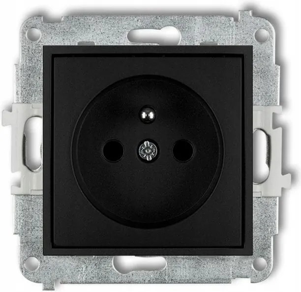 Karlik Mini fekete matt szimpla aljzat +0