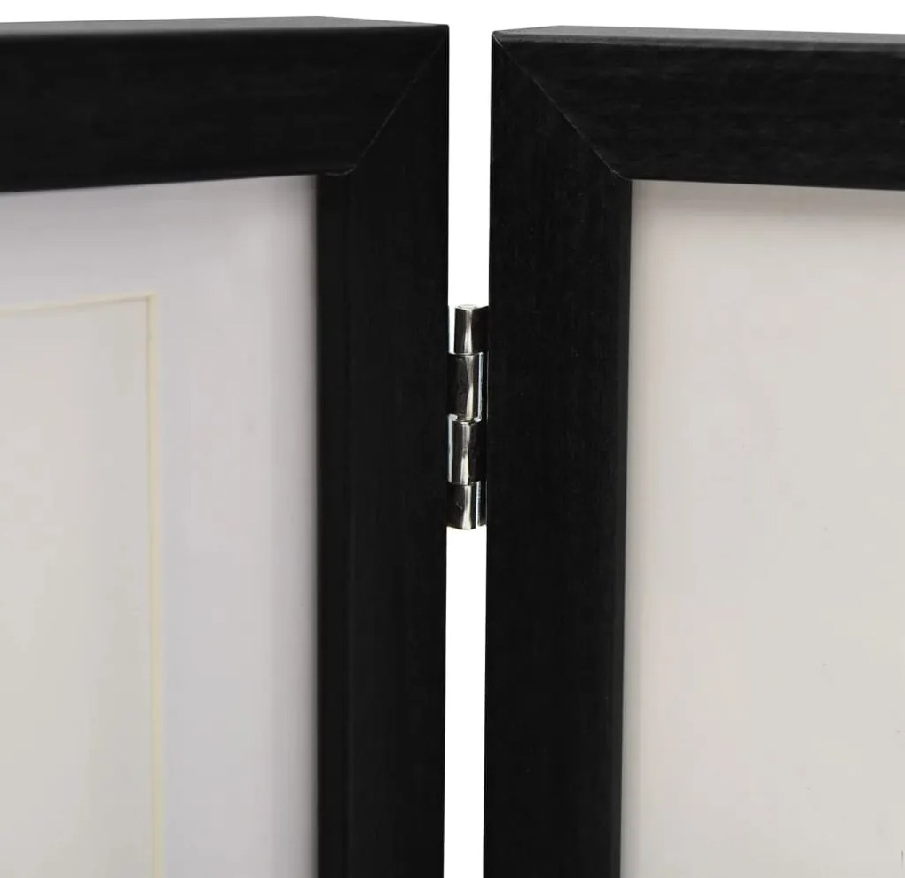 fekete háromszárnyas fényképkeret 28x18 cm + 2x(13x18 cm)