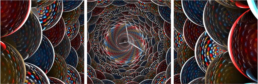Kép - Vortex (órával) (90x30 cm)