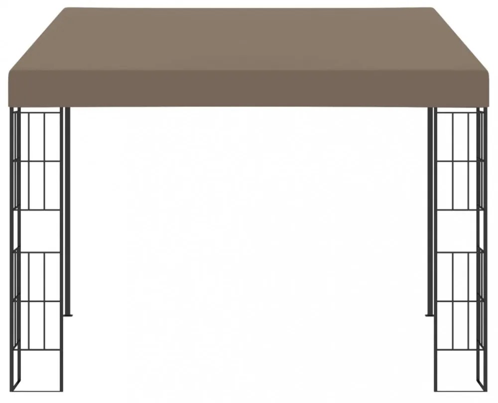 tópszínű falra szerelhető szövetpavilon 3 x 3 m