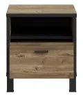 Éjjeliszekrény OREN barna/fekete