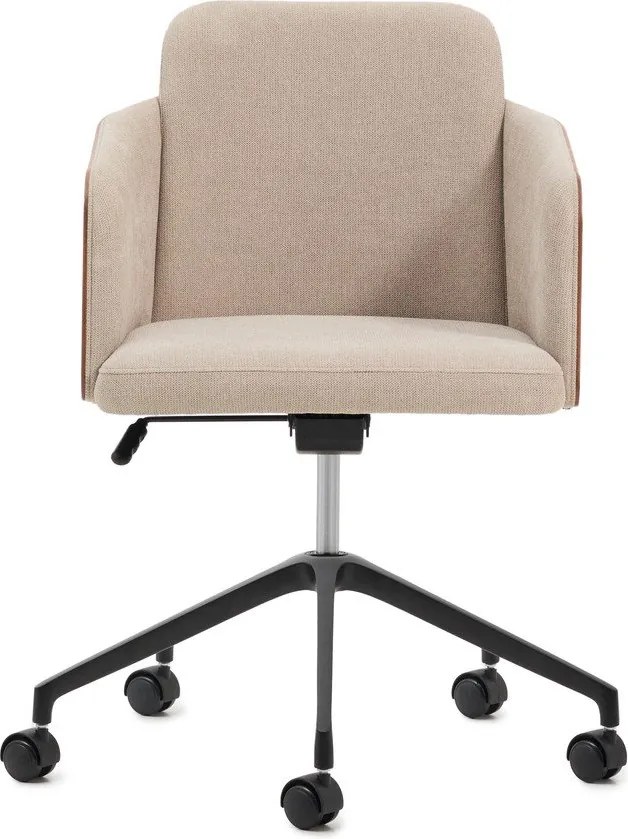 Barna kárpitozott irodai szék Madai – Kave Home