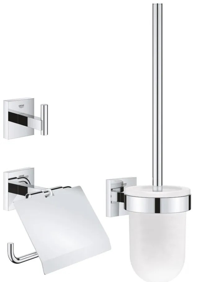 GROHE 41123000 - 3 az 1-ben WC-kiegészítő szett, fényes króm